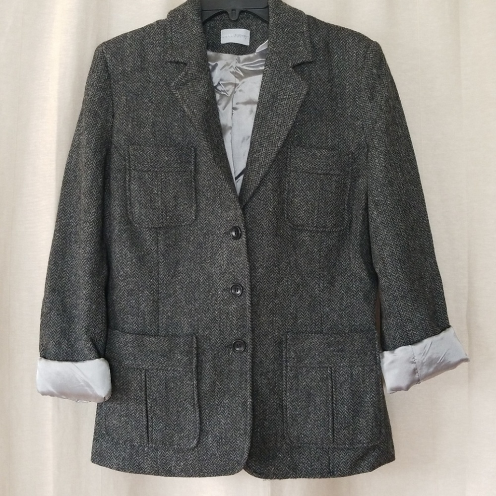 Vintage Gray Wool Blazer